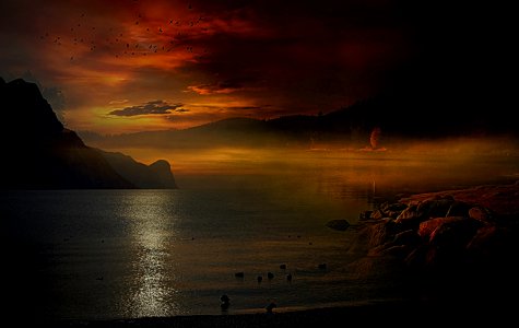 il tramonto romantico