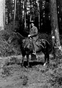 Rogue River NF - Mill Cr RS with George, OR c1910 PC photo