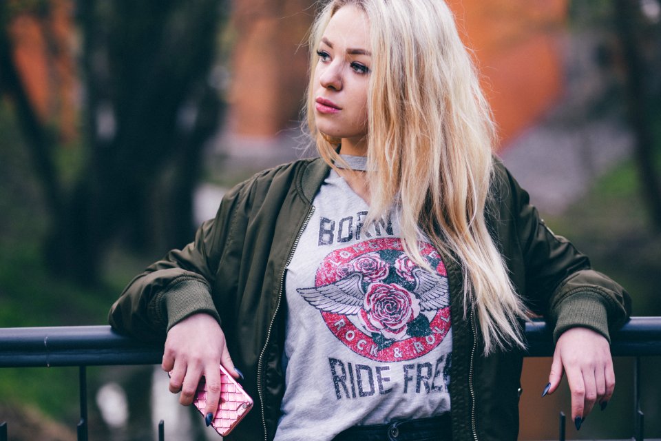A pretty girl with a phone