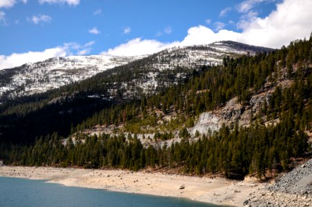 Webb Mountain from the bridge over Lake Koocanusa