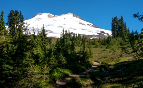 The Pacific Northwest Trail and Mt Baker photo