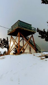 20171215 FallMountainLookout SDBurton Fall Mountain Lookout Winter, Malheur National Forest.