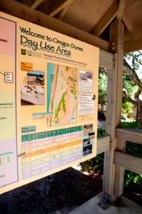 Oregon Dunes Day Use Area Sign, Siuslaw National Forest