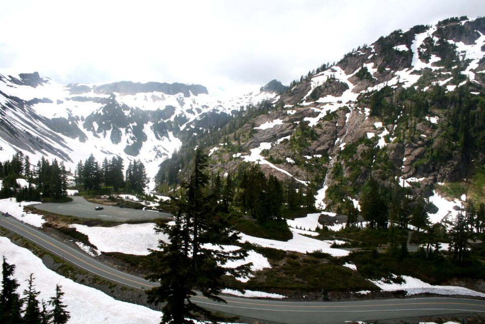 Parking Lot by Mt Baker Ski Area,  Mt Baker Snoqualmie National Forest