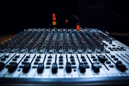 Mixing console photo