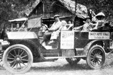 453 Auto stage transportation to Mt Hood 1920's