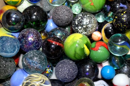 Colorful marbles photo