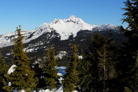 Three Fingered Jack from Maxwell Butte, Mount Jefferson Wilderness on the Willamette National Forest