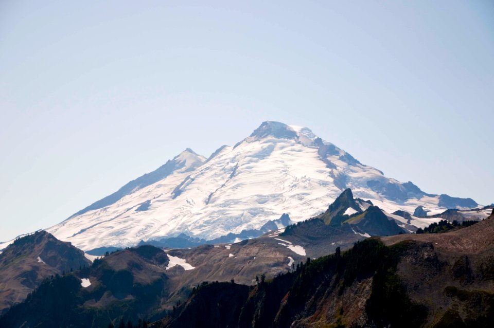 Close Up View of Mt Baker, Mt Baker Snoqualmie National Forest