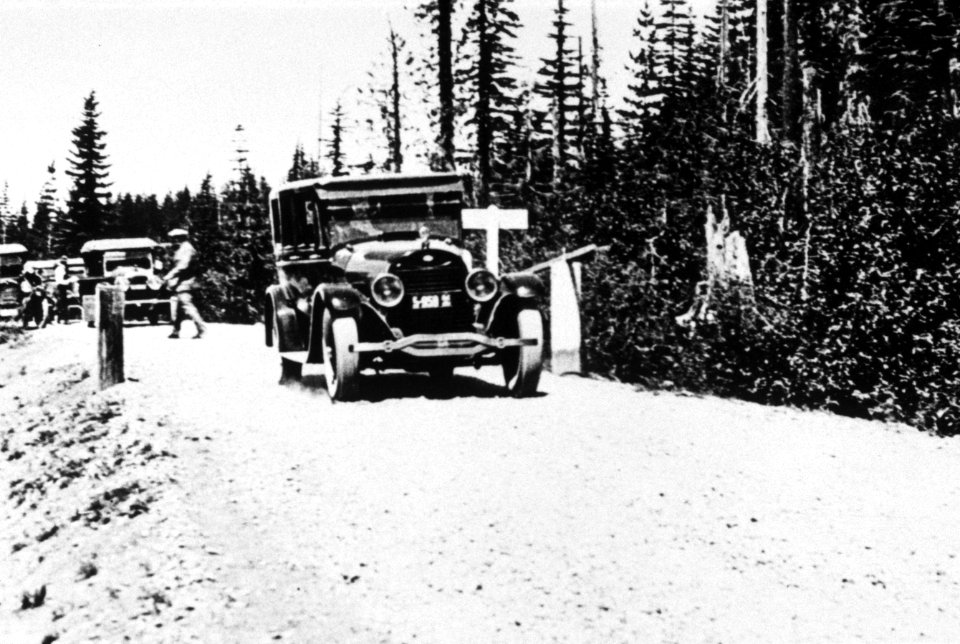 104 First car to reach Government Camp