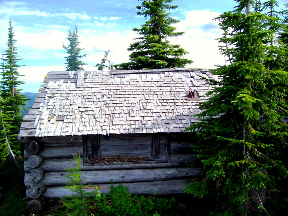Locke Cabin on the Kootenai National Forest on the Whitefish Divide