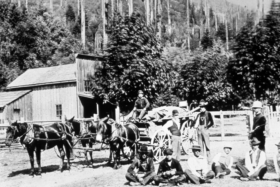 191 Barlow Road tollgate at Rhododendron, OR  1890's