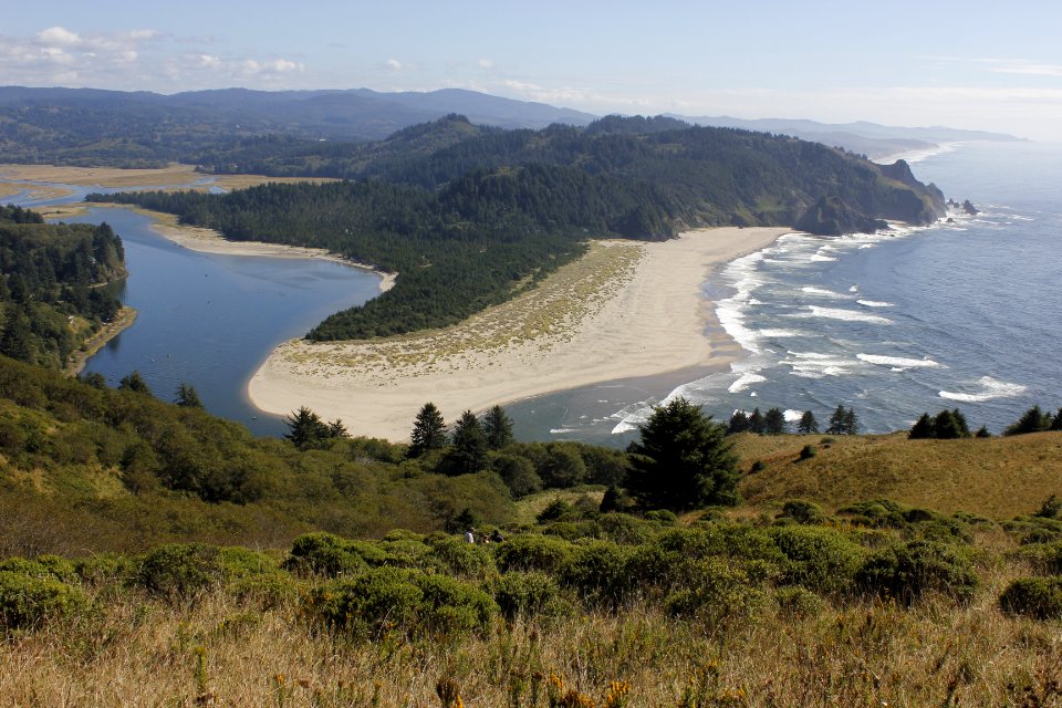 Looking south from Cascade Head on the Siuslaw National Forest