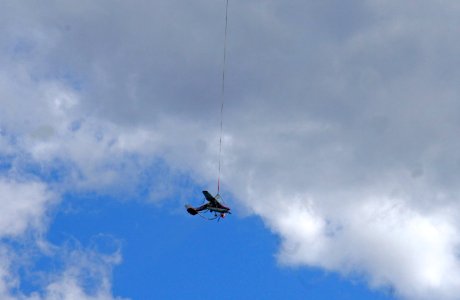 Marion Lake Plane Crash Recovery-Flying Close-Up, Willamette National Forest photo