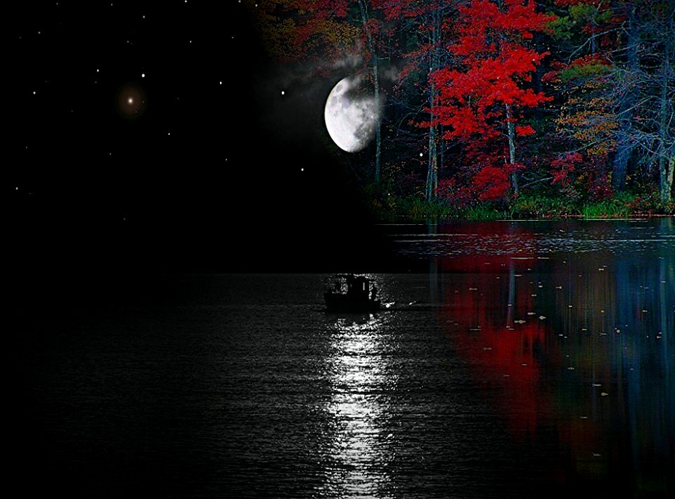 la barca e la luna