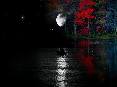la barca e la luna