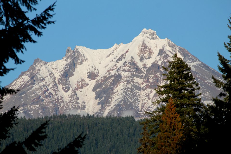 Three Fingered Jack, looking northeast, Mount Jefferson Wilderness on the Willamette National Forest