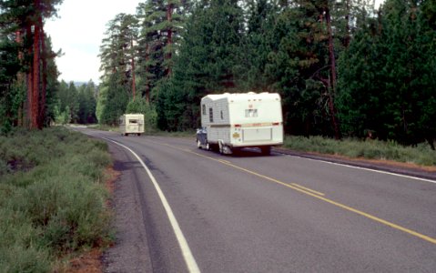 Recreation, Campers on Road