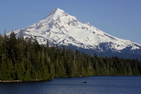 Mount Hood from Lost Lake on the Mt. Hood National Forest photo