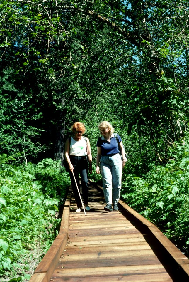 Women using Accessible Boardwalk, Mt Hood National Forest