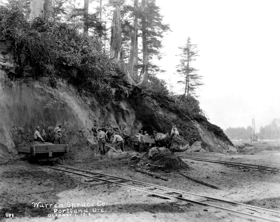 185 Grading at Junction, Camp 2-F, Near Waldport