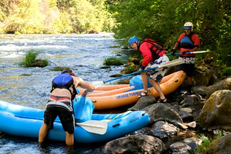 River recreation on the "Wild and Scenic" north Umpqua River