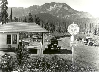 Summit of Stevens Pass (Highway 2), c1920, Wenatchee River Ranger District