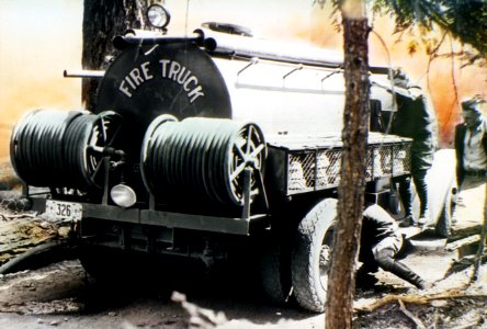 151 Fire truck at Cedar Burn Fire, Mt Hood Nat'l Forest