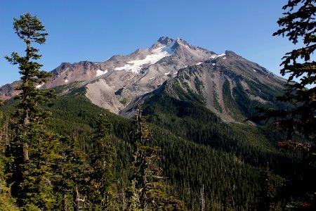Mount Jefferson from Pacific Crest Trail, Mount Jefferson Wilderness on the Willamette National Forest photo
