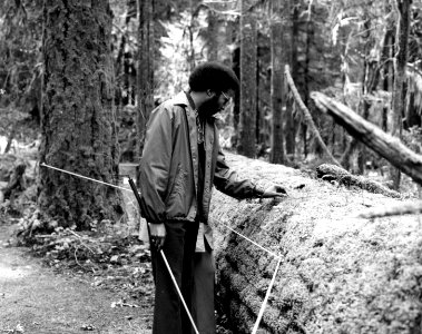 R-6 67-01-01-3 Blind Student on Trail for Blind, Willamette