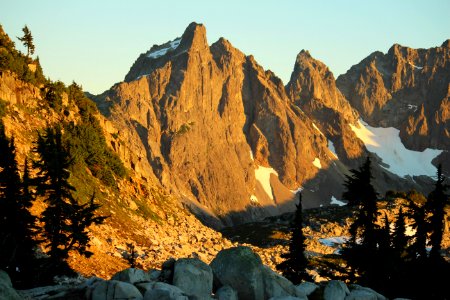 Mountains near Tank Lakes, Alpine Lakes Wilderness on the Mt. Baker-Snoqualmie National Forest photo