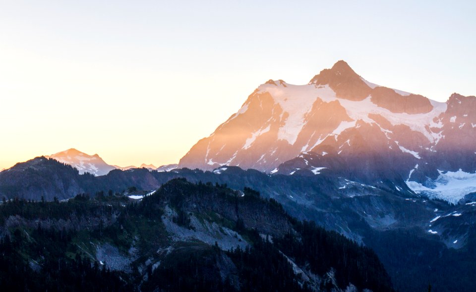 Sunrise at Mt Baker, Mt Baker Snoqualmie National Forest