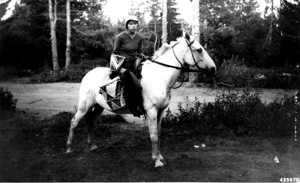 435970 Woman on Horseback, Columbia NF, WA 1937