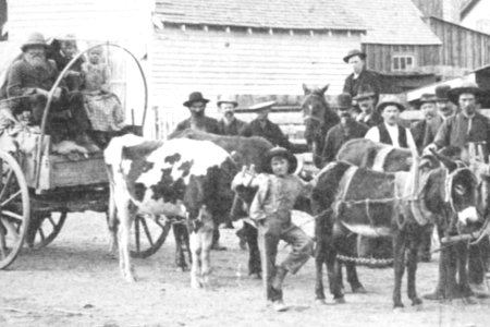 450 Pioneer family, Oregon Trail Days 1921