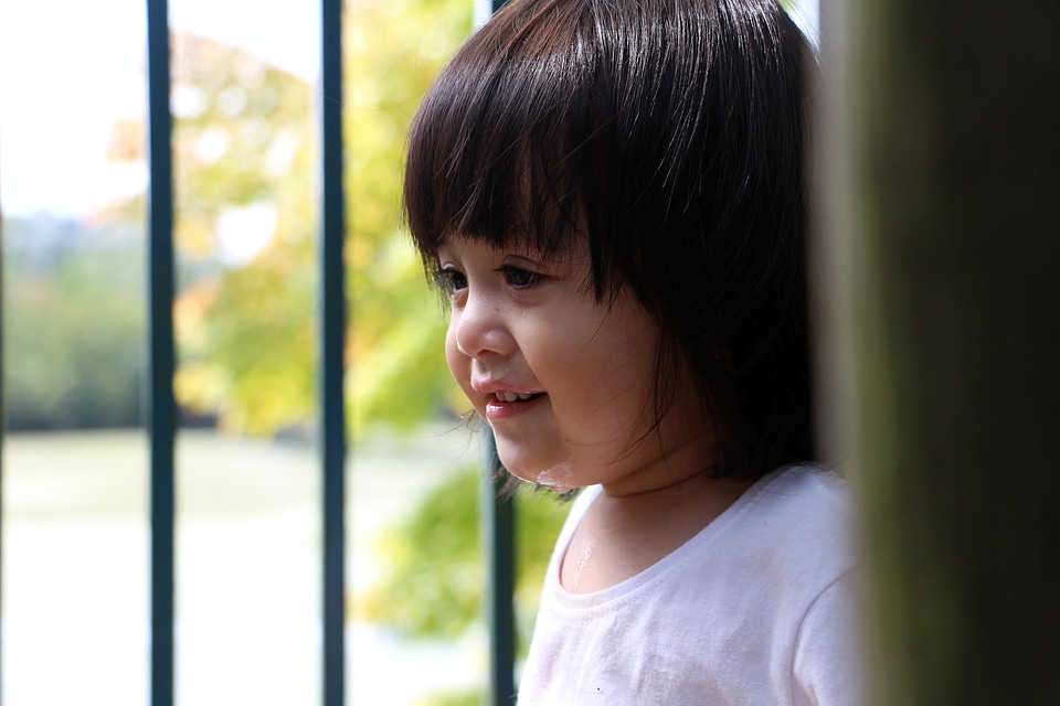 Yellow childhood face