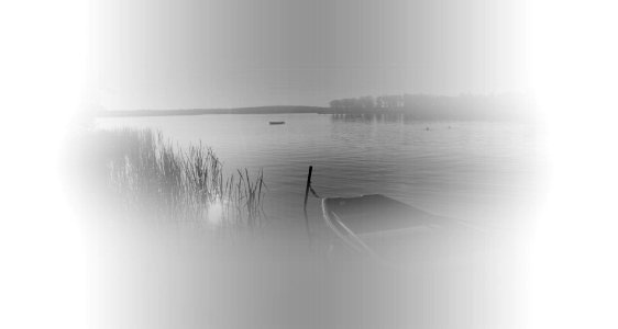 the gentle mist on the lake