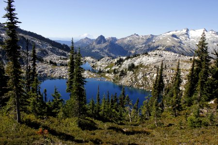 Robin Lakes and Mount Daniel, Alpine Lakes Wilderness on the Okanogan-Wenatchee National Forest photo