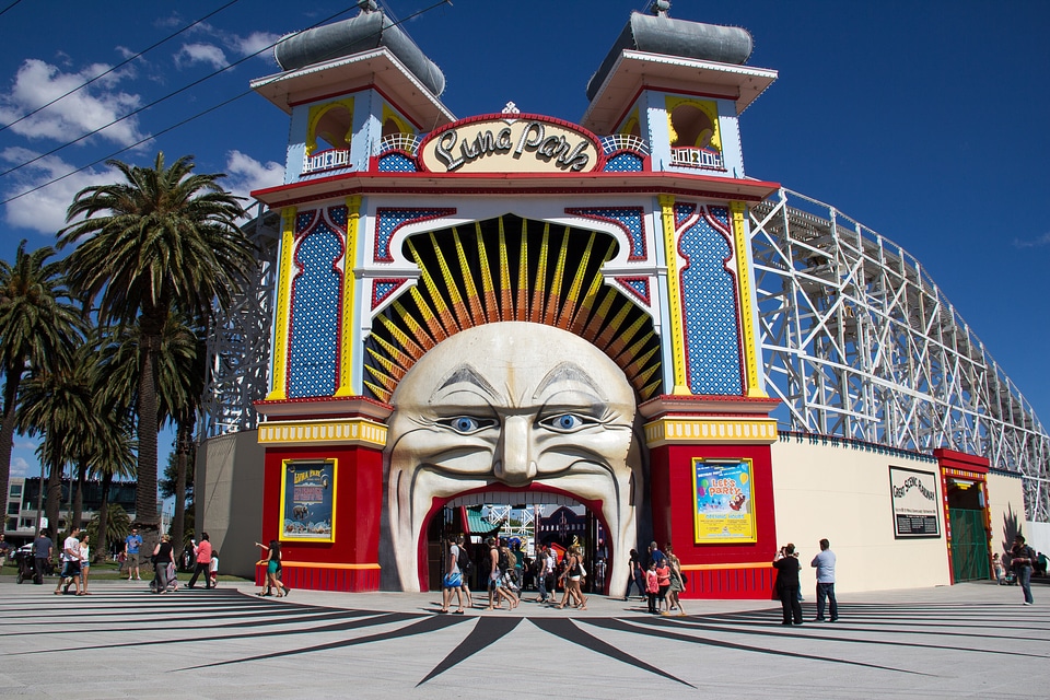 Entertainment fair entrance
