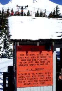 108 Mt Hood Nat'l Forest, bottom of Magic Mile lift Timberline Lodge