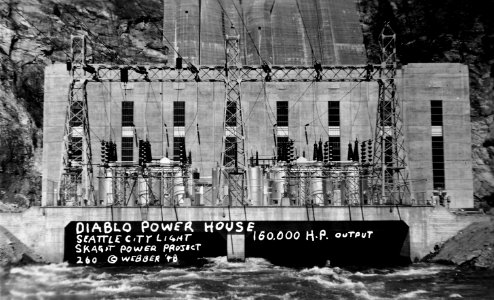 260 Diablo Power House, Skagit Power Project, WA 1948 photo