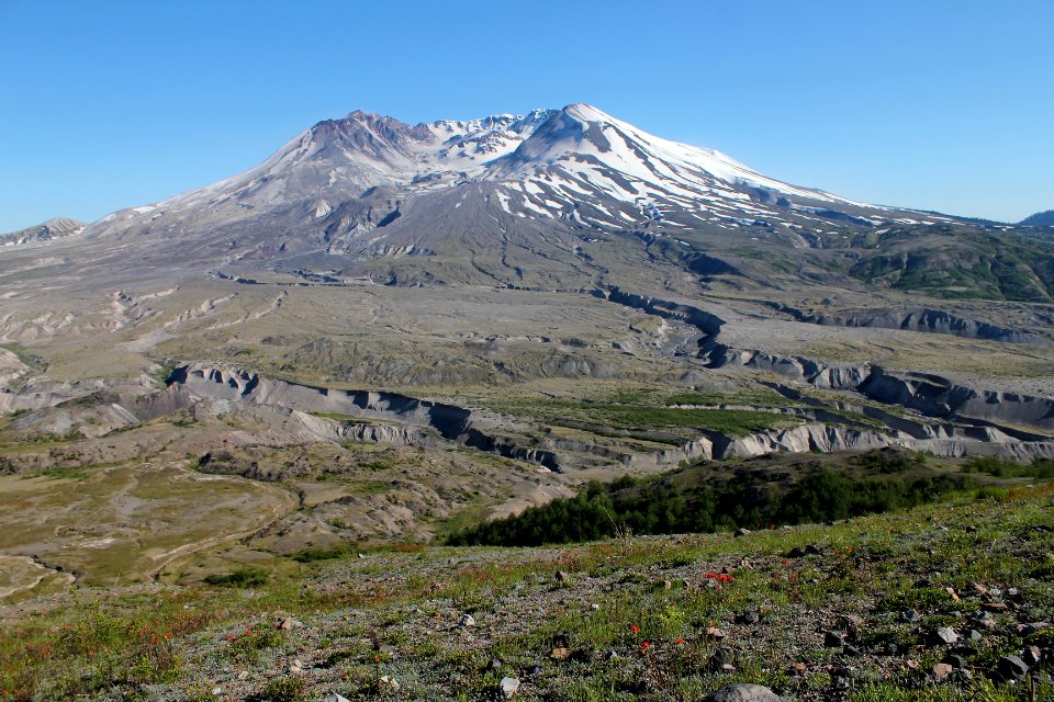Mount St Helens from Johnston Ridge (July 2011), Mount St Helens NVM on the Gifford Pinchot National Forest