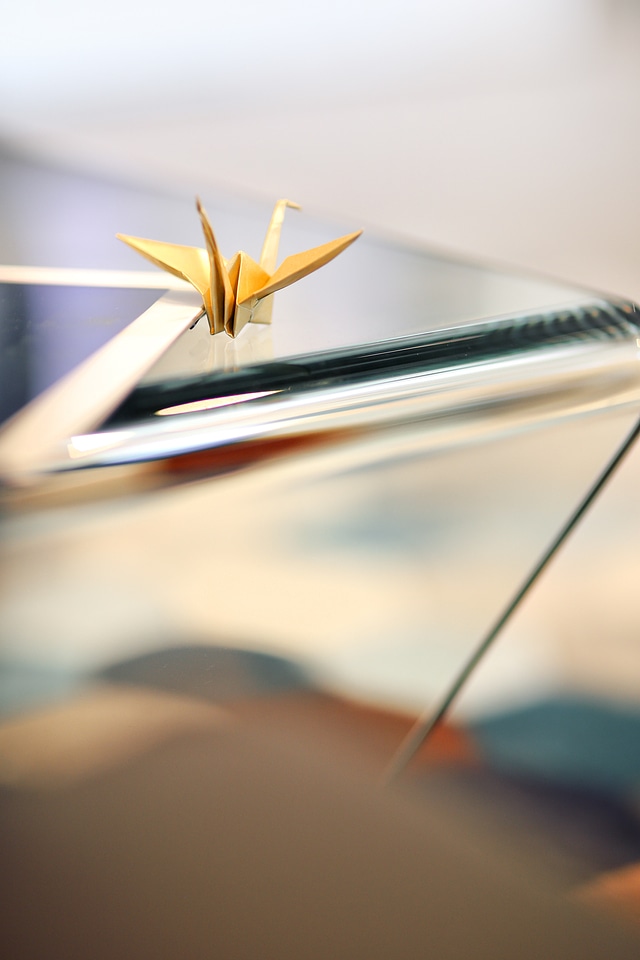 Japanese origami gold