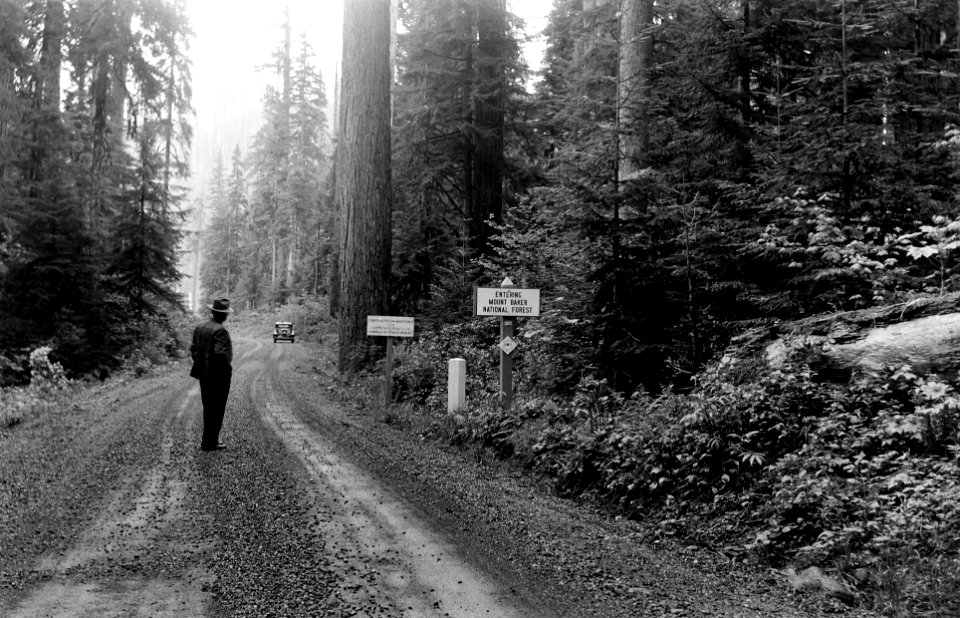 Mt. Baker NF Entrance Sign, WA 1936 photo