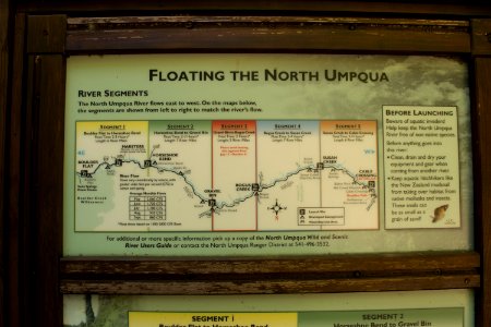 River recreation on the "Wild and Scenic" north Umpqua River
