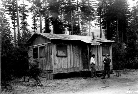 340074 CCC Camp Lower Cispus, Columbia NF, WA 1936 photo