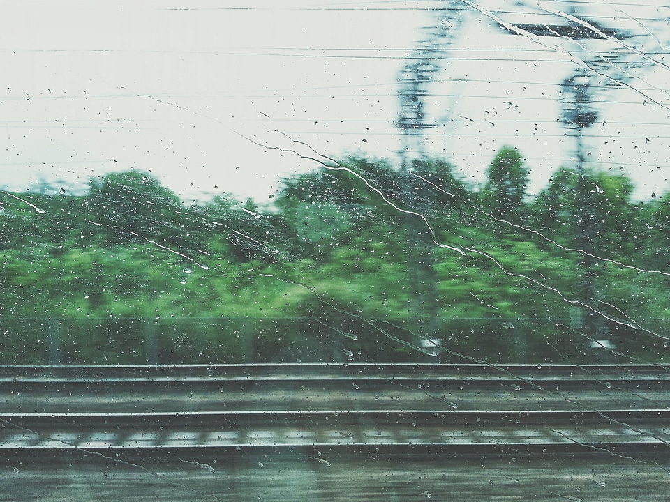Transport journey rain
