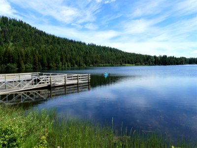 Big Meadow Lake Campground dock June 2020 by Sharleen Puckett