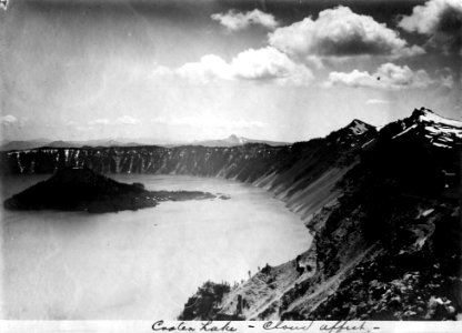 Umpqua NF - Crater Lake Cloud Effect c1910 photo