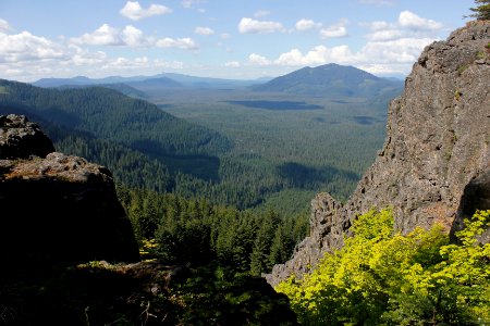 View from Big Huckleberry Mountain on the Gifford Pinchot National Forest photo