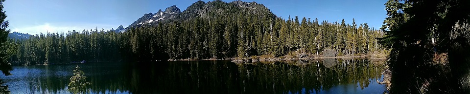 Panoramic of Mildred Lakes, Olympic National Forest